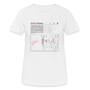 Pleurage! Signal - 6EQUJ5 - Drôle de nerd Science & - T-shirt respirant Femme - blanc - Devant - AI Model Female 172 dark (172cm)