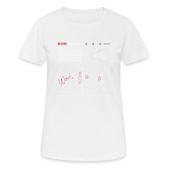Pleurage! Signal - Le signal radio le plus mystérieux de tous les temps - T-shirt respirant Femme - blanc - Devant - AI Model Female 172 dark (172cm)