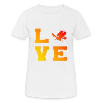 Scuba Diver Homme Scuba Diver Plongée sous-marine - T-shirt respirant Femme - blanc - Devant - AI Model Female 172 dark (172cm)