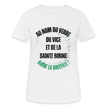 Männer, Frauen, Humorvoll, Humorvolles T-Shirt-Geschenk - Frauen T-Shirt atmungsaktiv - Weiß - Vorne - AI Model Female 172 dark (172cm)