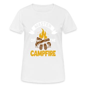 Master Of The Campfire - Frauen T-Shirt atmungsaktiv - Weiß - Vorne - AI Model Female 172 dark (172cm)