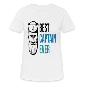 Le meilleur capitaine de tous les temps - T-shirt respirant Femme - blanc - Devant - AI Model Female 172 dark (172cm)