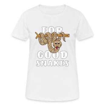 FOR GOOD SNAKES - Women's Breathable T-Shirt - white - Front - AI Model Female 172 dark (172cm)