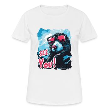 Goodbye, the cool blind mole - Women's Breathable T-Shirt - white - Front - AI Model Female 172 dark (172cm)