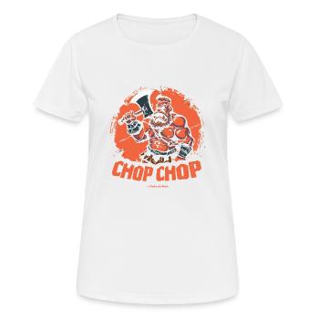 Chop Chop: Kämpfender Barbar mit Axt - Frauen T-Shirt atmungsaktiv - Weiß - Vorne - AI Model Female 172 dark (172cm)