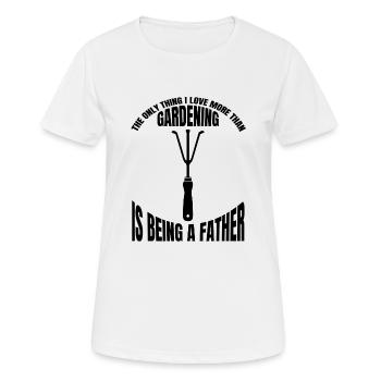 Jardinier Hobby Jardinier Verger Jardin Cadeau - T-shirt respirant Femme - blanc - Devant - AI Model Female 172 dark (172cm)