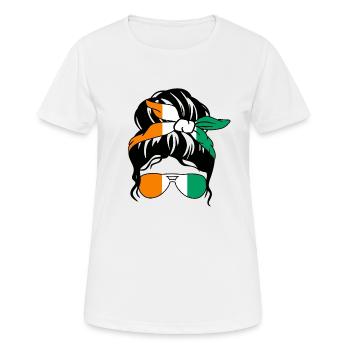 Maillot Foot Côte D'ivoire 2024 Supporter Football - T-shirt respirant Femme - blanc - Devant - AI Model Female 172 dark (172cm)