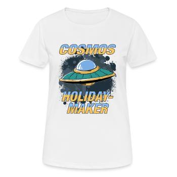 OVNI COSMOS VACANCIER - T-shirt respirant Femme - blanc - Devant - AI Model Female 172 dark (172cm)