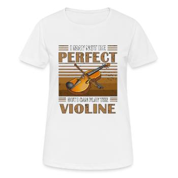VIOLIN BUT I CAN PLAY THE FIDDLE - Women's Breathable T-Shirt - white - Front - AI Model Female 172 dark (172cm)