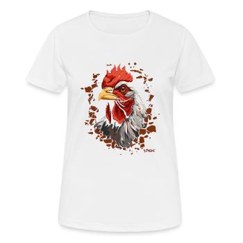Cracked wall with faucet - Women's Breathable T-Shirt - white - Front - AI Model Female 172 dark (172cm)