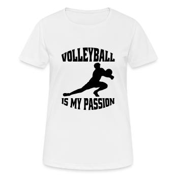 Volley-ball joueur de volley-ball Beach Volley-ball cadeau - T-shirt respirant Femme - blanc - Devant - AI Model Female 172 dark (172cm)