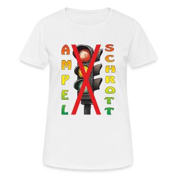 TRAFFIC LIGHT SCRAP - Women's Breathable T-Shirt - white - Front - AI Model Female 172 dark (172cm)