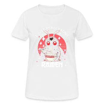 J’aime vraiment les ramen - T-shirt respirant Femme - blanc - Devant - AI Model Female 172 dark (172cm)