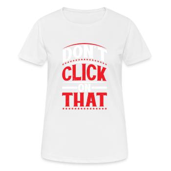 Ne cliquez pas dessus 6 - T-shirt respirant Femme - blanc - Devant - AI Model Female 172 dark (172cm)
