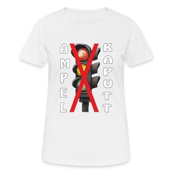 TRAFFIC LIGHT BROKEN - Women's Breathable T-Shirt - white - Front - AI Model Female 172 dark (172cm)