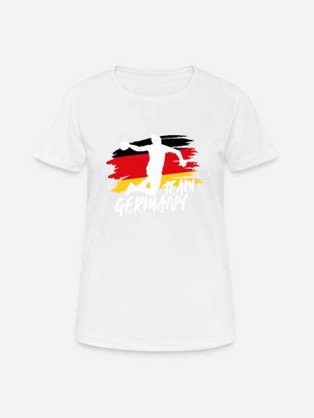 Deutschland Handball Meisterklasse - Frauen T-Shirt atmungsaktiv - Weiß