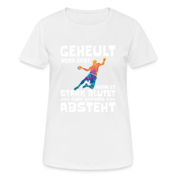 Danse sanglante du handball - T-shirt respirant Femme - blanc - Devant - AI Model Female 172 dark (172cm)