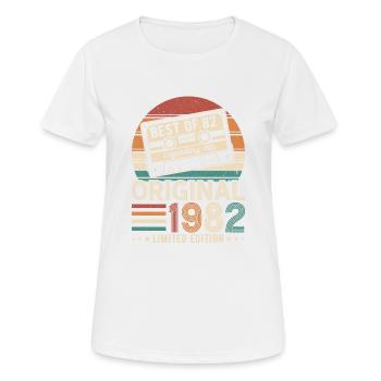 Geboren Legenden 1982 - Frauen T-Shirt atmungsaktiv - Weiß - Vorne - AI Model Female 172 dark (172cm)