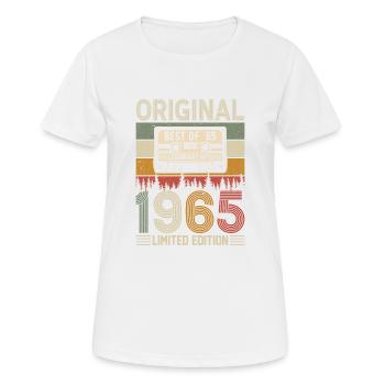 Geboren Legenden '65 - Frauen T-Shirt atmungsaktiv - Weiß - Vorne - AI Model Female 172 dark (172cm)