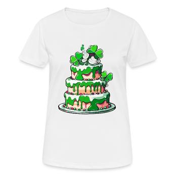 Birthday Cake / Cake / Happy Birthday / Cake - Women's Breathable T-Shirt - white - Front - AI Model Female 172 dark (172cm)