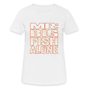 MR BIG FISH ALONE - T-shirt respirant Femme - blanc - Devant - AI Model Female 172 dark (172cm)