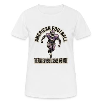 Touchdown Unsere American Football Kollektion - Frauen T-Shirt atmungsaktiv - Weiß - Vorne - AI Model Female 172 dark (172cm)