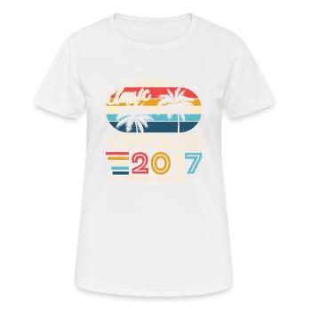 2017 - Millésime 2017 - Fantastique depuis 2017 - T-shirt respirant Femme - blanc - Devant - AI Model Female 172 dark (172cm)