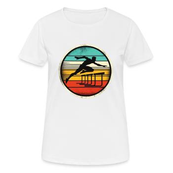 Hurdle Sprinter - Women's Breathable T-Shirt - white - Front - AI Model Female 172 dark (172cm)