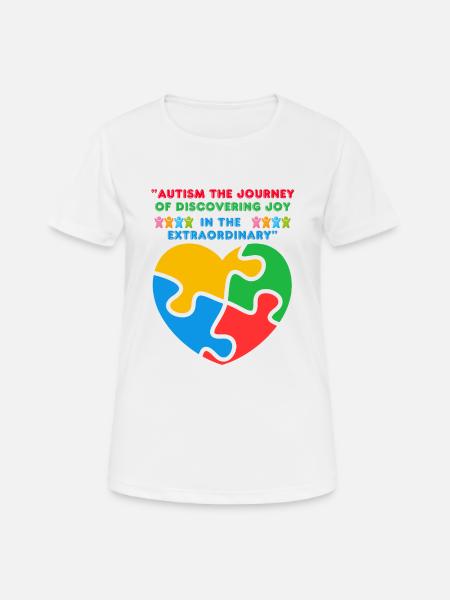 Autism - Women's Breathable T-Shirt - white