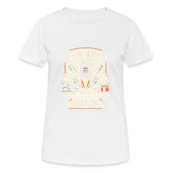 Pas de flux donné 16 - T-shirt respirant Femme - blanc - Devant - AI Model Female 172 dark (172cm)