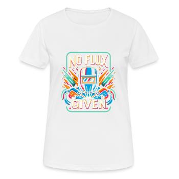 Pas de flux donné 12 - T-shirt respirant Femme - blanc - Devant - AI Model Female 172 dark (172cm)