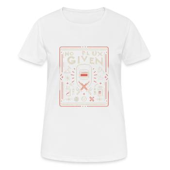 Pas de flux donné 14 - T-shirt respirant Femme - blanc - Devant - AI Model Female 172 dark (172cm)