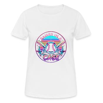 Élevé Dans Une Cage 18 - T-shirt respirant Femme - blanc - Devant - AI Model Female 172 dark (172cm)