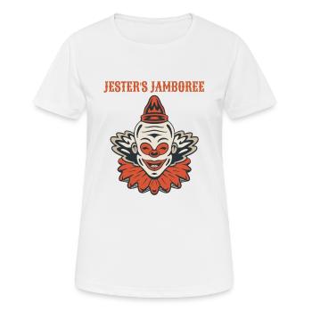 Circus Clown Funny Scary Creep Jester Spooky Joker - Women's Breathable T-Shirt - white - Front - AI Model Female 172 dark (172cm)
