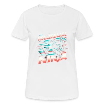 Rollerblade Ninja 13 - T-shirt respirant Femme - blanc - Devant - AI Model Female 172 dark (172cm)