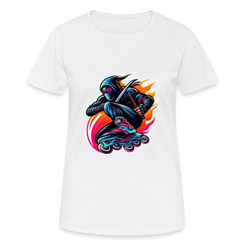 Rollerblade Ninja 10 - T-shirt respirant Femme - blanc - Devant - AI Model Female 172 dark (172cm)