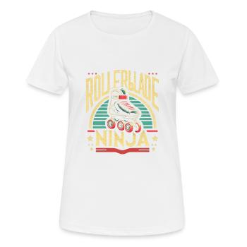 Rollerblade Ninja 8 - T-shirt respirant Femme - blanc - Devant - AI Model Female 172 dark (172cm)