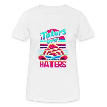 Taters Over Haters 23 - Women's Breathable T-Shirt - white - Front - AI Model Female 172 dark (172cm)