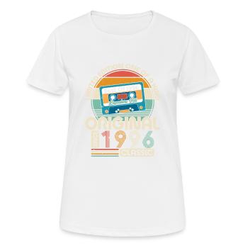 1996 Geburtstagsgeschenk 1996 Jahrgang 1996 Geschenk - Frauen T-Shirt atmungsaktiv - Weiß - Vorne - AI Model Female 172 dark (172cm)