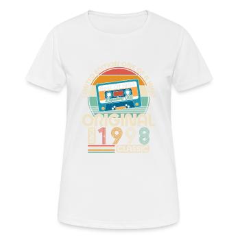 1998 Geburtstagsgeschenk 1998 Jahrgang 1998 Geschenk - Frauen T-Shirt atmungsaktiv - Weiß - Vorne - AI Model Female 172 dark (172cm)
