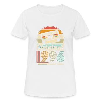 1996 Geburtstagsgeschenk 1996 Jahrgang 1996 Geschenk - Frauen T-Shirt atmungsaktiv - Weiß - Vorne - AI Model Female 172 dark (172cm)