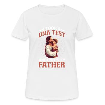 I Took A Dna Test And God Is My Father 36 - Frauen T-Shirt atmungsaktiv - Weiß - Vorne - AI Model Female 172 dark (172cm)