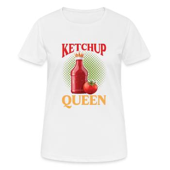 Reine du ketchup 20 - T-shirt respirant Femme - blanc - Devant - AI Model Female 172 dark (172cm)