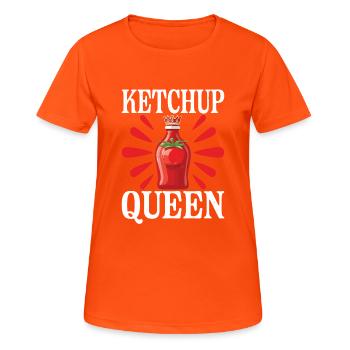 Reine du ketchup 21 - T-shirt respirant Femme - orange néon - Devant - AI Model Female 172 dark (172cm)