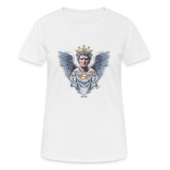 Der Kaiser Caesar: Engel mit Flügeln - Frauen T-Shirt atmungsaktiv - Weiß - Vorne - AI Model Female 172 dark (172cm)