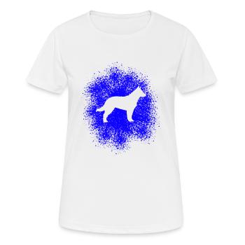 Schäferhund – Treuer Begleiter - Frauen T-Shirt atmungsaktiv - Weiß - Vorne - AI Model Female 172 dark (172cm)