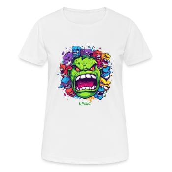 beaucoup de monstres sympas - T-shirt respirant Femme - blanc - Devant - AI Model Female 172 dark (172cm)