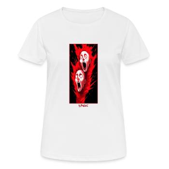 Paranoïa en marche - T-shirt respirant Femme - blanc - Devant - AI Model Female 172 dark (172cm)
