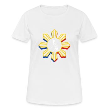 Philippinen Filipino Flagge Stolz I Geschenk - Frauen T-Shirt atmungsaktiv - Weiß - Vorne - AI Model Female 172 dark (172cm)