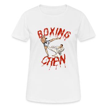 Boxe - T-shirt respirant Femme - blanc - Devant - AI Model Female 172 dark (172cm)